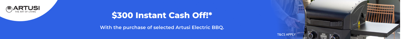 $300 Instant Cash Off Artusi Electric BBQ