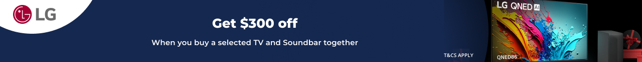 $300 Off Selected LG TV and Soundbar Bundles