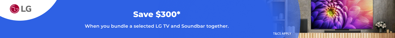 $300 Off Selected LG TV and Soundbar Bundles