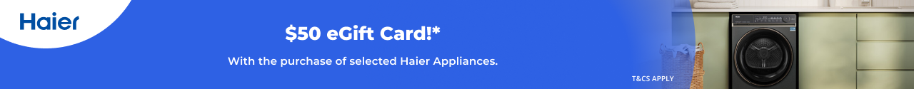 $50 Appliances Online eGift Card with selected Haier Appliances