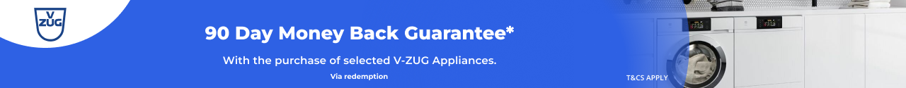 90 Day Money Back Guarantee with V-ZUG Laundry