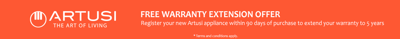 Artusi 5 Year Extended Warranty Offer