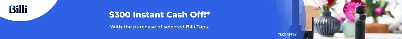 BLACK FRIDAY OFFER – $300 Instant Cash off selected Billi Taps