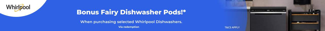 Bonus Fairy Pods with Selected Whirlpool Dishwashers