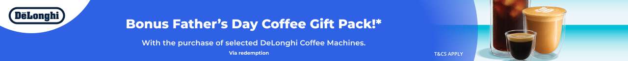 Bonus Father's Day Gift with DeLonghi
