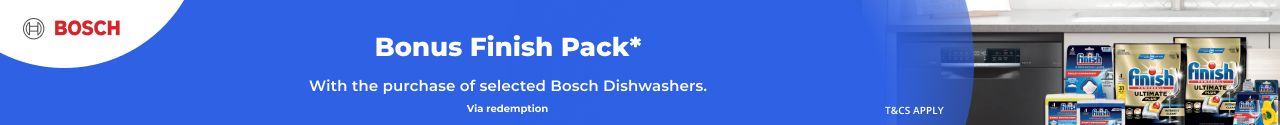 Bonus Finish Pack with Bosch Dishwashers