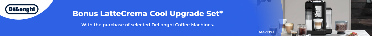 Bonus LatteCrema Cool Upgrade Set with selected DeLonghi Coffee Machines