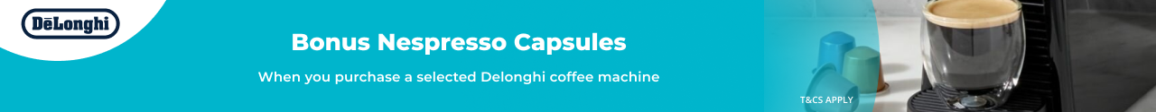 Bonus Nespresso Capsules with DeLonghi