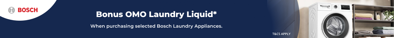 Bonus OMO Laundry Liquid with selected Bosch Laundry Appliances