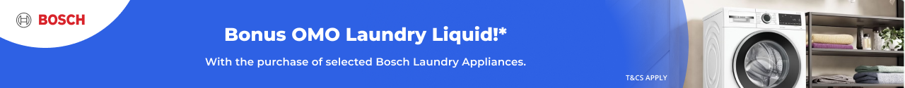 Bonus OMO with selected Bosch Laundry Appliances