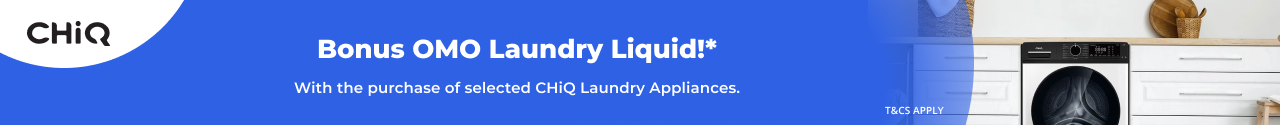 Bonus OMO with selected CHiQ Laundry Appliances