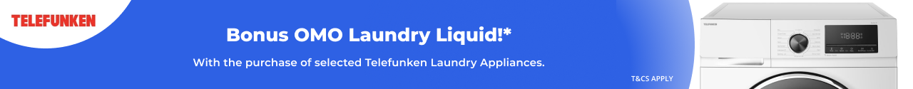 Bonus Omo Laundry Liquid with selected Telefunken Laundry Appliances