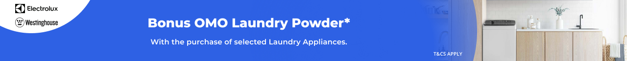 Bonus Omo with Electrolux and Westinghouse