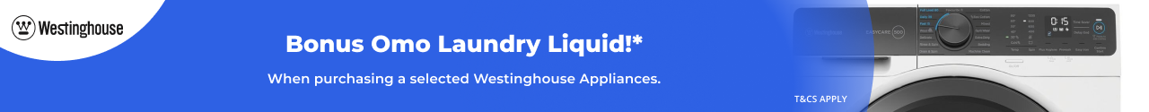 Bonus Omo with selected Westinghouse Appliances
