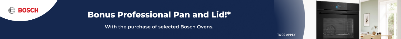 Bonus Professional Pan & Lid with selected Bosch Ovens