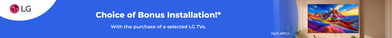 Bonus TV Installation with Selected LG TVs