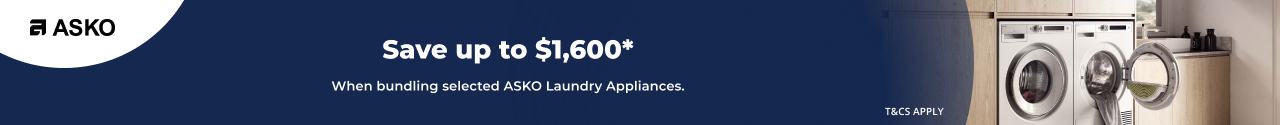 Bundle selected ASKO Laundry Appliances and Save up to $1,600