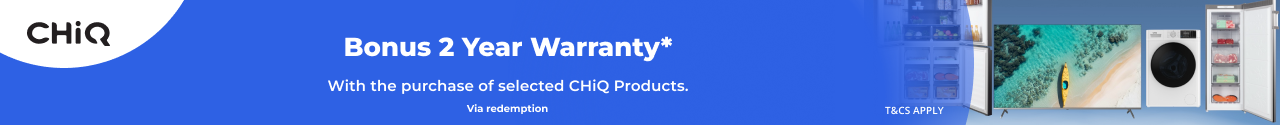 CHiQ Bonus 2 Year Warranty Offer