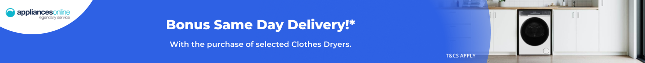 FREE Same Day Delivery with selected Clothes Dryers