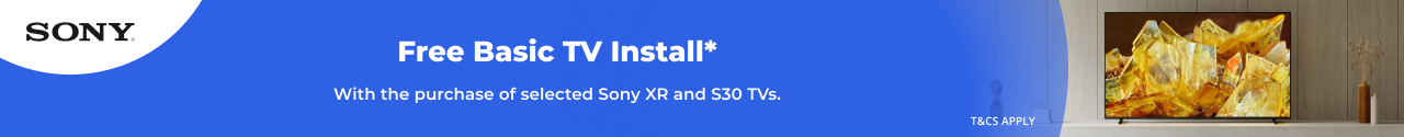 Free Basic TV Install with selected Sony TVs