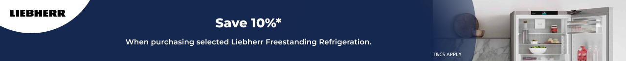 Save 10% on eligible Liebherr Freestanding Refrigeration