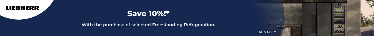 Save 10% on eligible Liebherr Freestanding Refrigeration