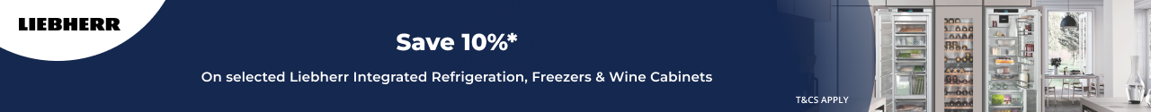 Save 10% on eligible Liebherr Integrated Refrigeration, Freezers & Wine Cabinets