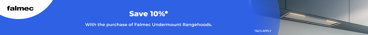 Save 10% on selected Falmec Undermount Rangehoods