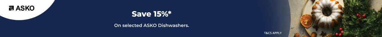 Save 15% on Selected ASKO Dishwashers