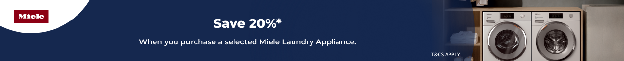 Save 20% on selected Clearance Miele Laundry