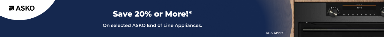 Save 20% or more on select ASKO End of Line Appliances