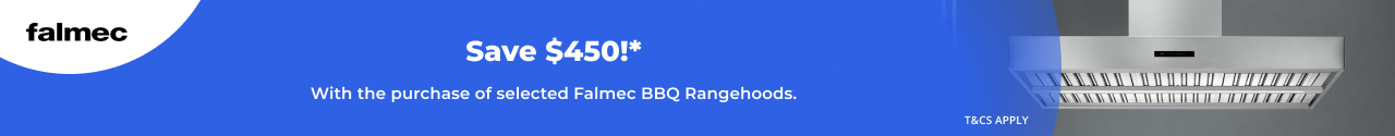Save $450 with Falmec BBQ Rangehoods