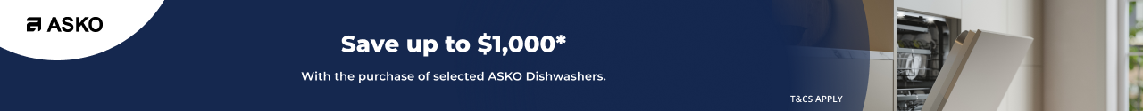 Save up to $1,000 on selected ASKO Dishwashers