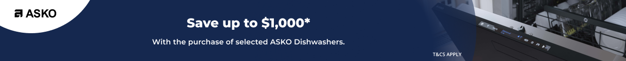 Save up to $1,000 on selected ASKO Dishwashers