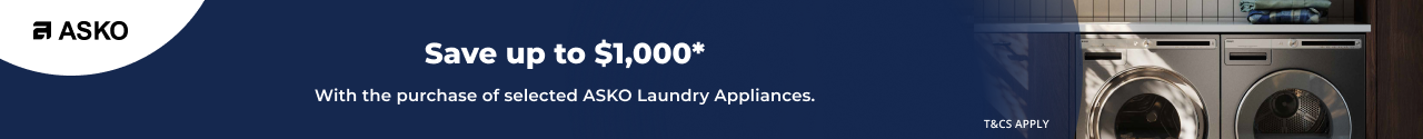 Save up to $1,000 on selected ASKO Laundry Appliances