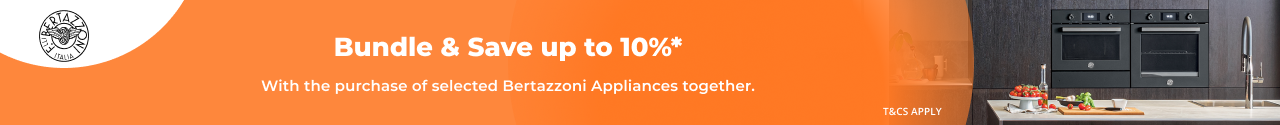 Save up to 10% when bundling selected Bertazzoni Appliances