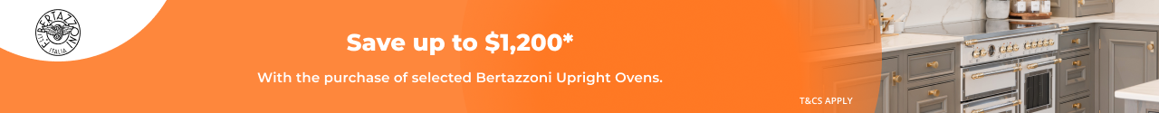 Save up to $1,200 on selected Bertazzoni Cookers