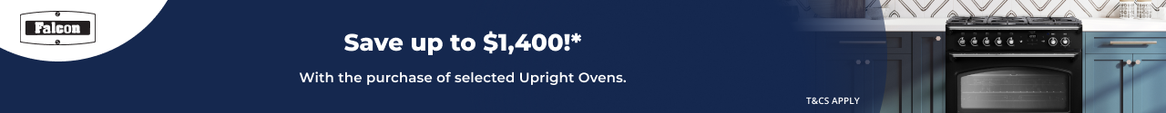 Save up to $1,400 on selected Falcon Freestanding Ovens