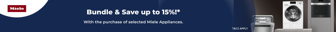 Save up to 15% when purchasing Miele Appliances together
