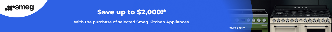 Save up to $2,000 on selected Smeg Appliances