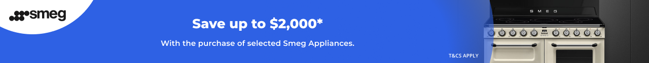 Save up to $2,000 on selected Smeg Appliances