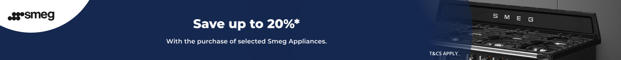 Save up to 20% on selected Smeg Appliances