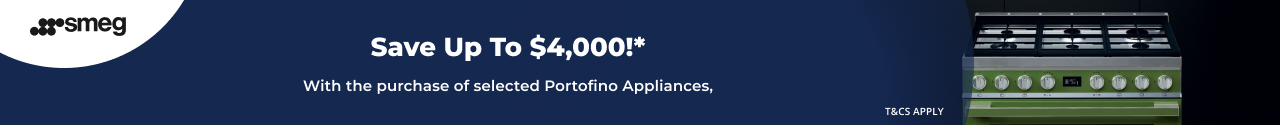 Save up to $4,000 on selected Smeg Portofino Appliances