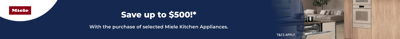 Save up to $500 on selected Miele Kitchen Appliances