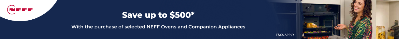 Save up to $500 on selected NEFF Ovens and Companion Appliances