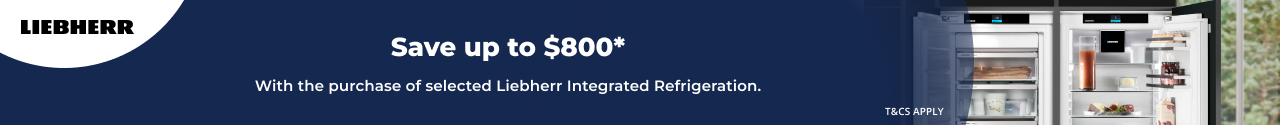 Save up to $800 on selected Liebherr Integrated Refrigeration