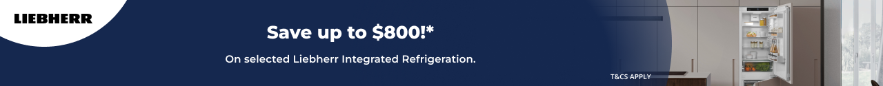 Save up to $800 on selected Liebherr Integrated Refrigeration
