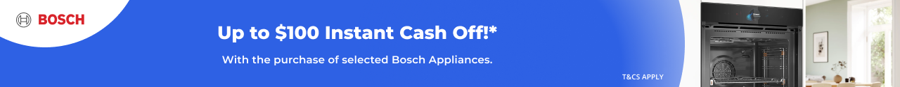 Up to $100 Instant Cash Off with selected Bosch