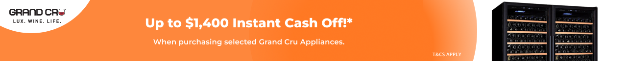 Up to $1,400 Instant Cash off with selected Grand Cru