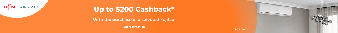 Up to $200 Cashback on selected Fujitsu